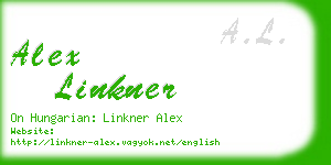 alex linkner business card